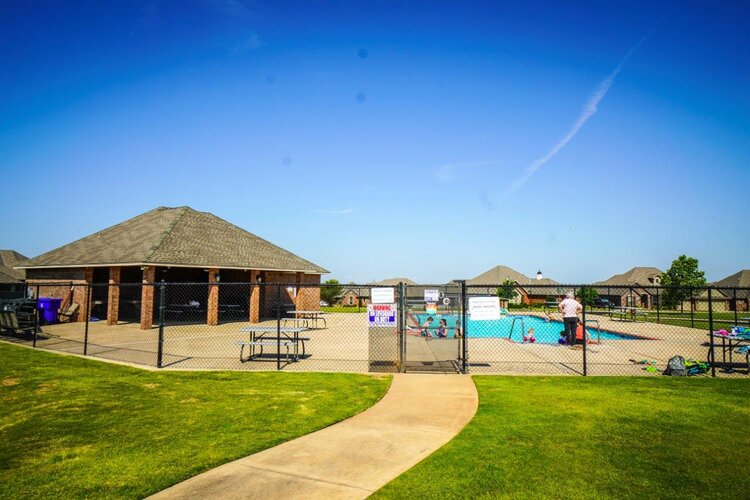 Pool in Highland Village neighborhood in Norman