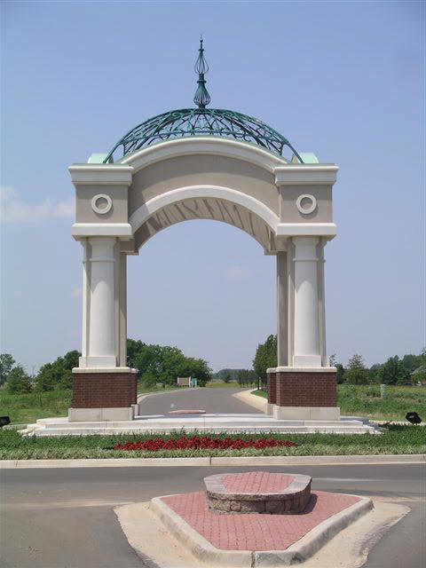 Arc, Landscaping in Rivendell neighborhood in Oklahoma City